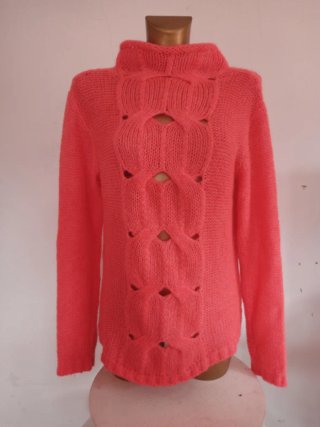 Maglione Benetton L rosa fluo