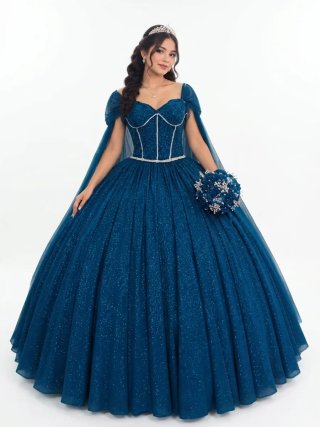 Vestido de 15 años azul