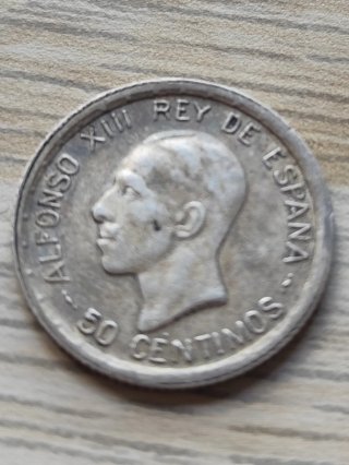 Moneda 50 Céntimos 1926 Alfonso XIII