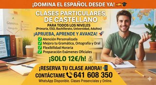 Clases particulares de Castellano