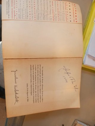 Joya histórica firma manuscrito por el presidente