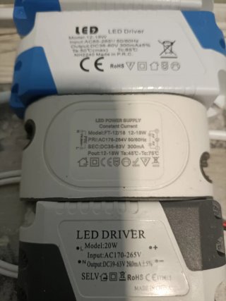 Pack 6 Drivers LED 18W-20W Nuevos