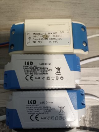 Pack 6 Drivers LED 18W-20W Nuevos