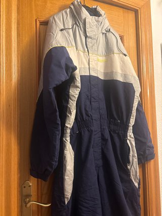 Mono de esquí azul y gris XL