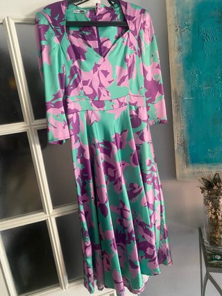 Vestido de fiesta floreado