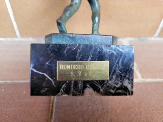 Escultura de Bronce Hondero / Atleta Clásico