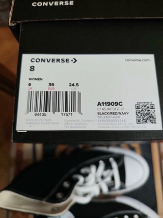 Zapatillas Converse All Star Wedge Platform