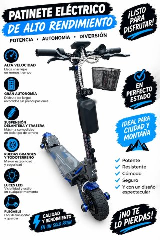 Patinete Eléctrico Ecoextrem M41 Dual