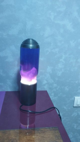 Lámpara Decorativa Morada y Transparente