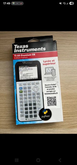 Calculadora Texas Instruments TI-83 Premium Python