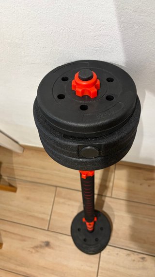 Set de 10 Pesas Ajustables con Barra y Mancuernas