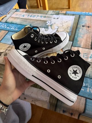 Converse All Star Negras Mujer Talla 38
