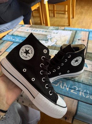 Converse All Star Negras Mujer Talla 38
