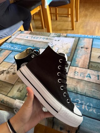 Converse All Star Negras Mujer Talla 38