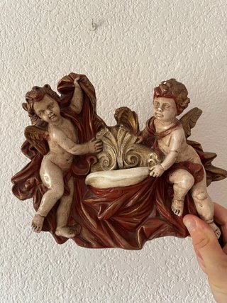 Pareja de ángeles vintage para pared