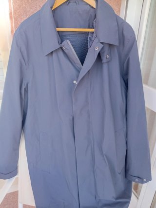 Gabardina Parka Azul