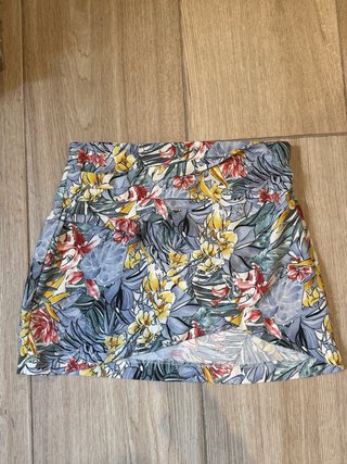 Falda Zara Estampada Flores Verano