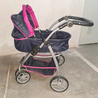 Carricoche de Muñecas Azul y Rosa