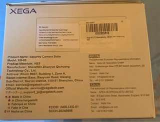 Cámara de vigilancia XEGA 3G/4G LTE