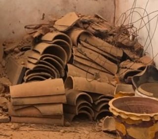 Lote de Tejas de Barro antiguas 98años aproximadam