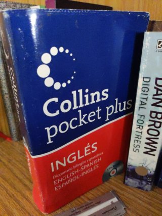 Lote de libros y diccionarios en inglés.