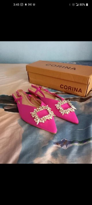 Zapatos Corina Mujer Rosa y Plateado