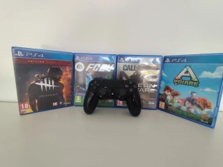 Mando PS4 original + 4 Juegos