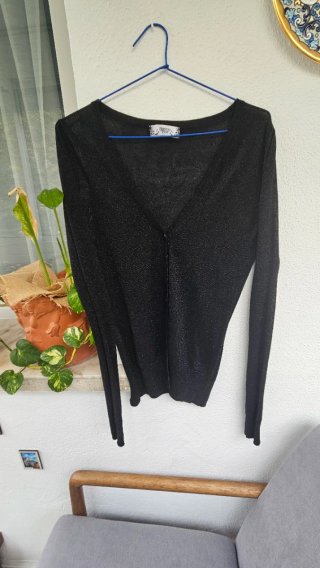 Chaqueta Negra Manga Larga