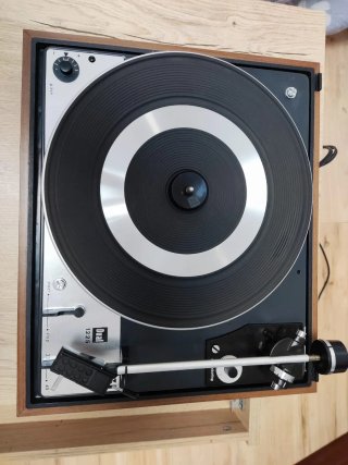 Tocadiscos Dual 1225 con capsula,aguja,tapa