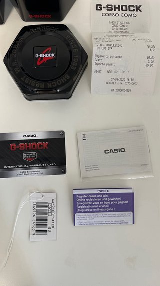 Reloj negro Casio G-Shock GA-2100-1AER