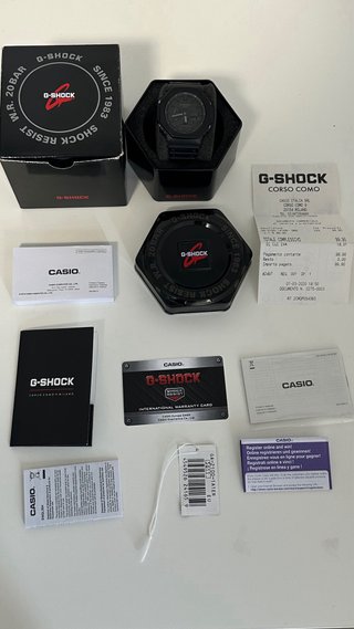 Reloj negro Casio G-Shock GA-2100-1AER