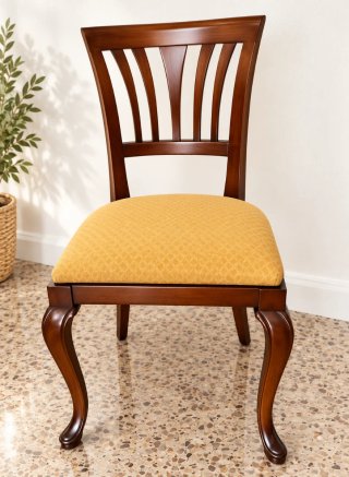 2 Sillas Comedor Madera Nogal Son de madera maciza