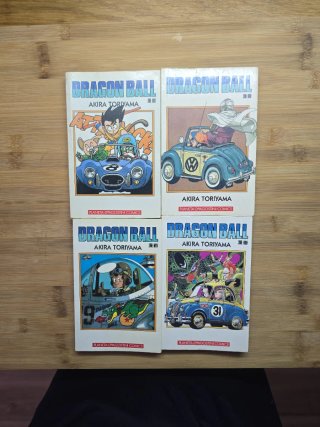 4 tomos blancos Dragon Ball