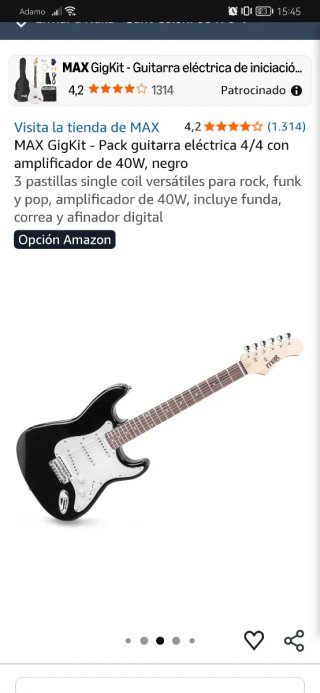 Guitarra Eléctrica Negra