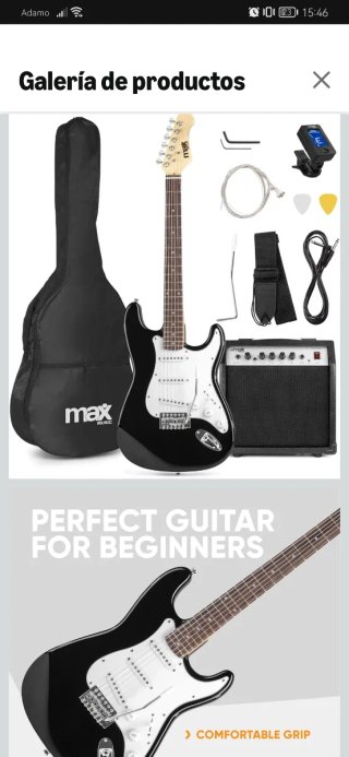 Guitarra Eléctrica Negra
