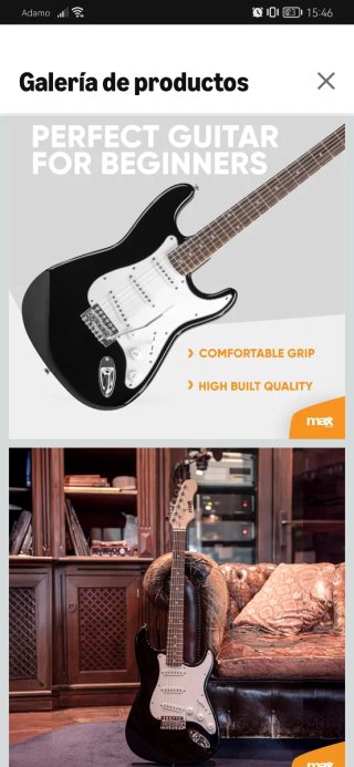 Guitarra Eléctrica Negra