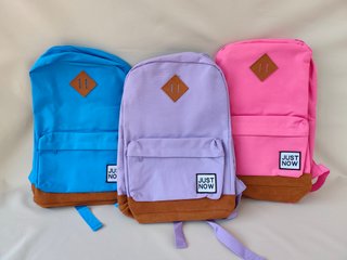 Mochilas Just Now en varios colores
