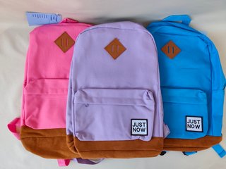 Mochilas Just Now en varios colores