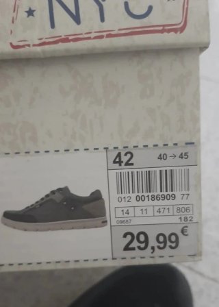 Zapatos de hombre NYC grises y azules