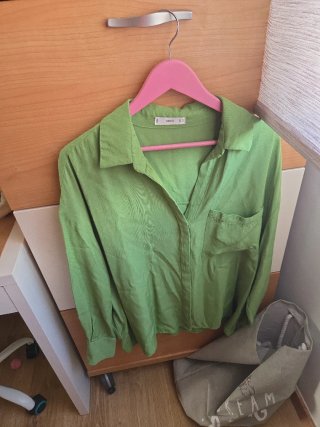 Camisa Verde Mango Talla 3XL