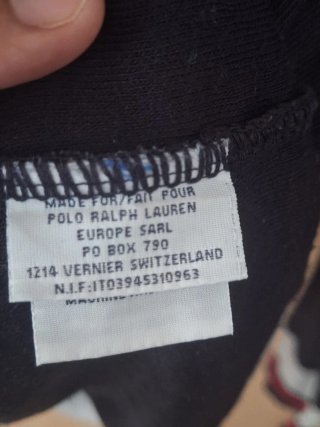 Jersey de Lana Ralph Lauren Negro Talla XL
