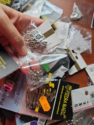 Lote 3 de accesorios para manualidades y bisutería