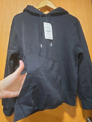 Sudadera MUJER negra capucha