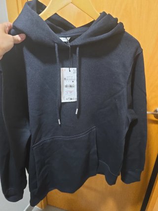 Sudadera MUJER negra capucha