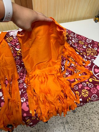 Disfraz hippie mujer años 60 70 talla XXL