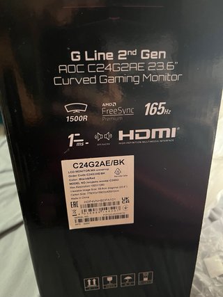 Monitor Gaming Curvo AOC 23.6 165Hz