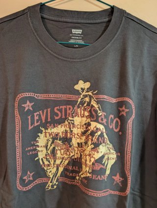 Camiseta Levi's Negra Estampada