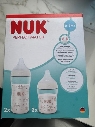 Biberones nuk 0-3 meses (pack de 4 unidades)