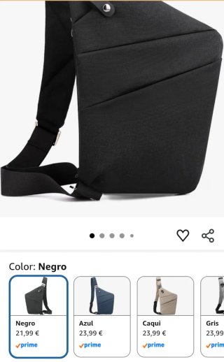 Bolso bandolera antirrobo OSOCE negro