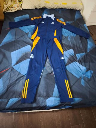 Chándal Real Madrid Adidas Azul Naranja 11 12 años